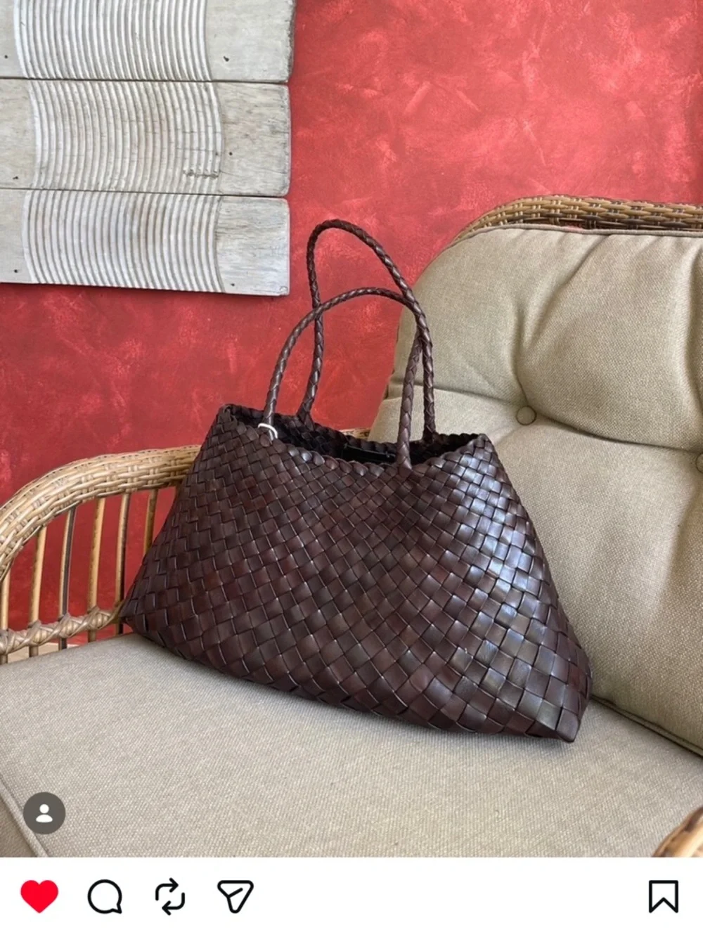 Dragon Diffusion Big Santa Croce Bag Dark Brown - Picture 9 of 11